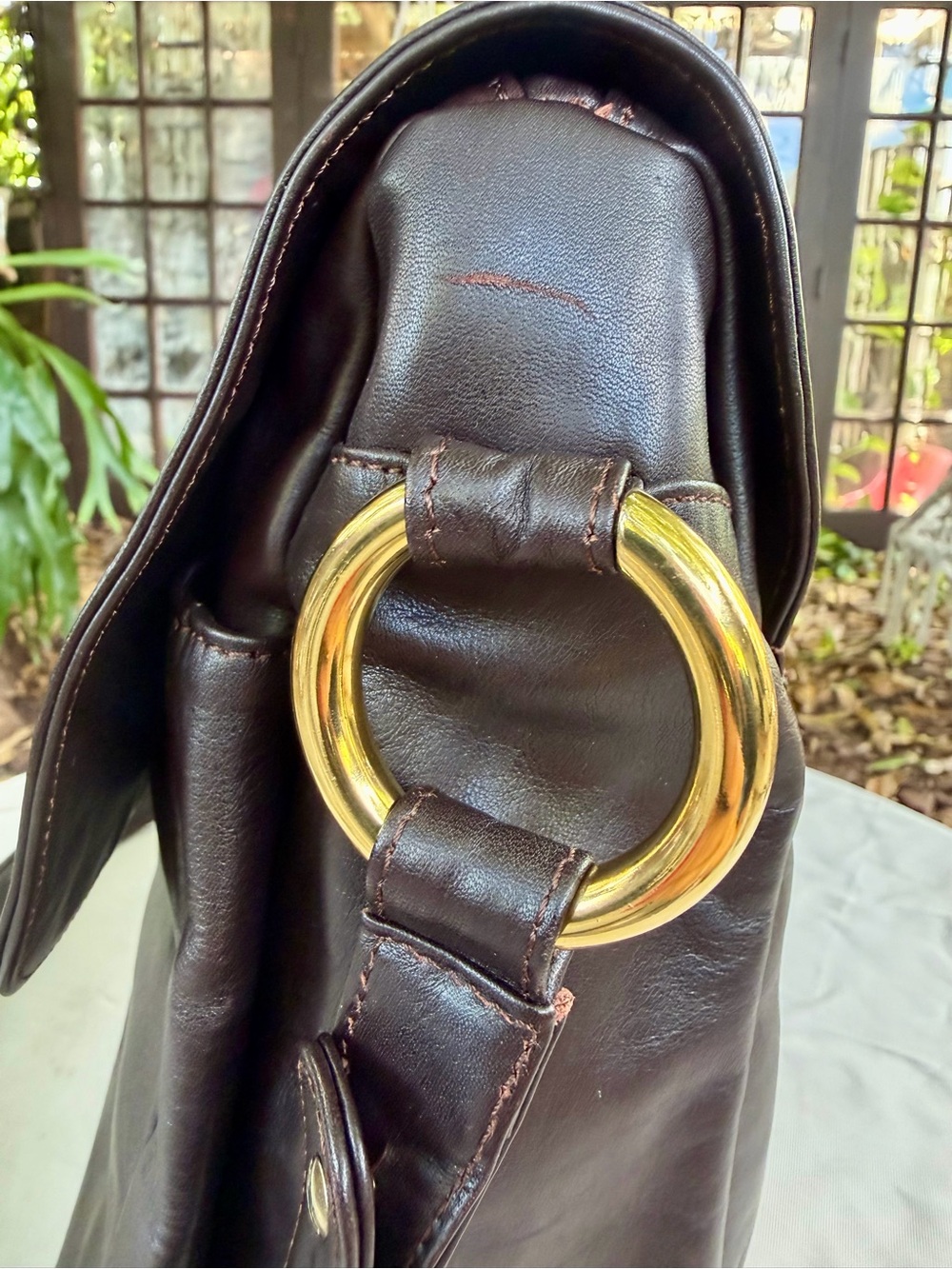 Authentic Bally Brown Leather Messenger Shoulder Bag Made in Italy + COA - Picture 7 of 16
